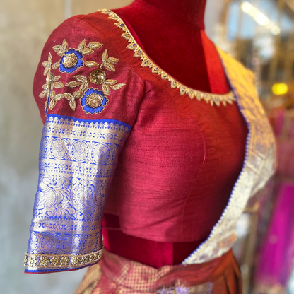 Simple Zardosi Embroidered Blouse (excluding fabric cost)