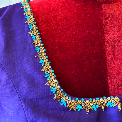 Threadwork & Zardosi Embroidered Blouse (excluding fabric cost)