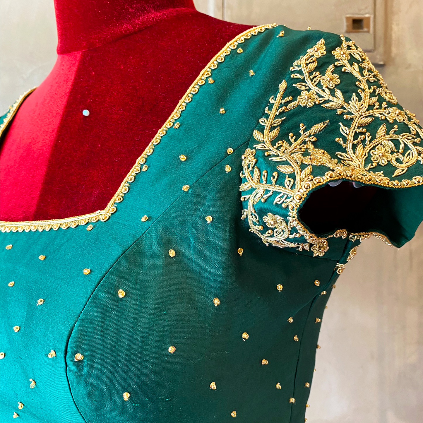 All Over Zardosi Embroidered Blouse (excluding fabric cost)