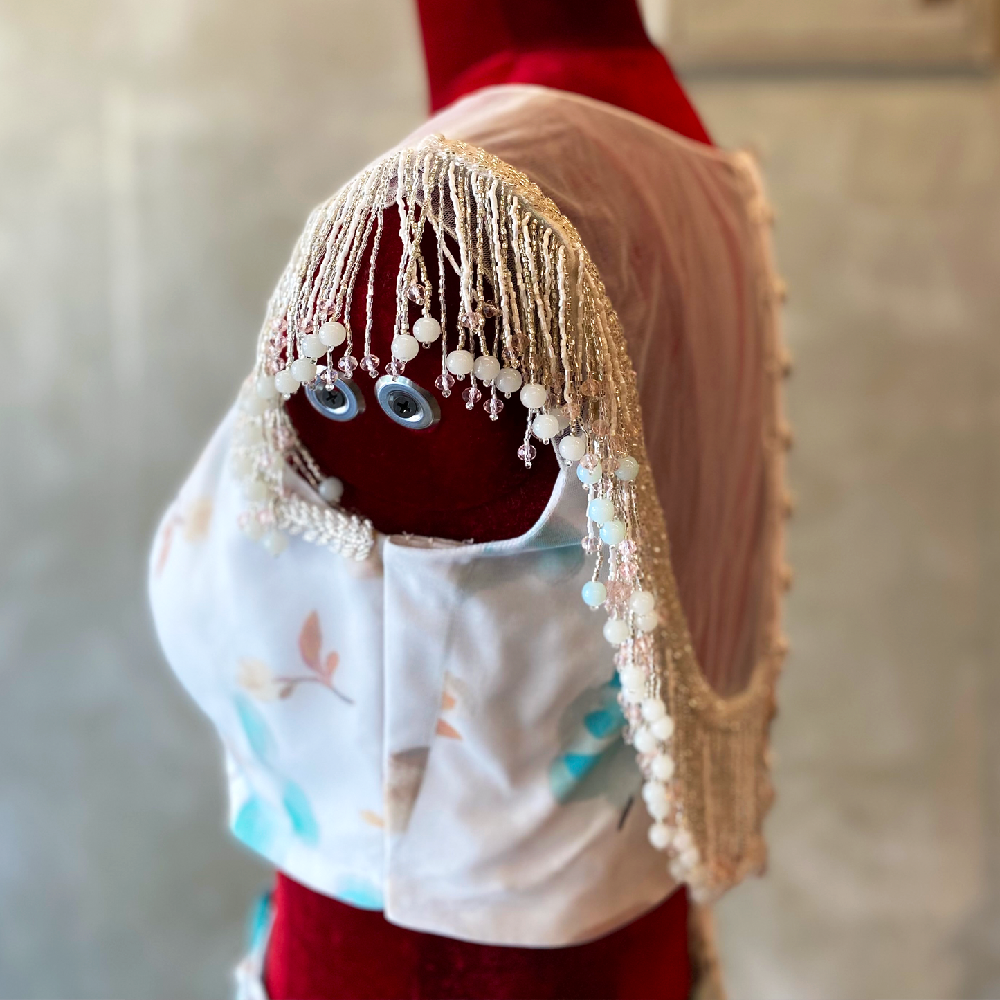 Glass Beaded Embroidered Blouse  (excluding fabric cost)