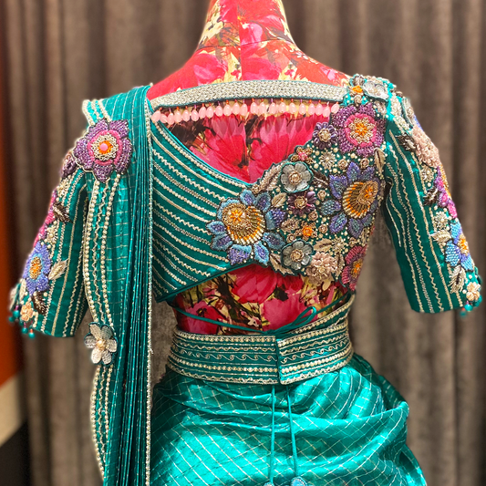 Zardosi Intricately Hand Embellished Blouse (excluding fabric cost)
